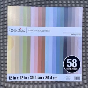 Paper Pad Block, Recollections Pastel Colors